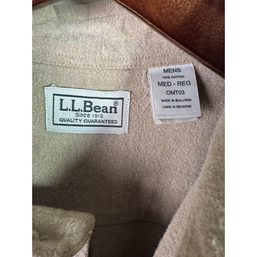 LL Bean Chamois Cloth Heavyweight Bundle Mens Size Medium Reg 0 MT03‎ Flannel - Picture 4 of 4